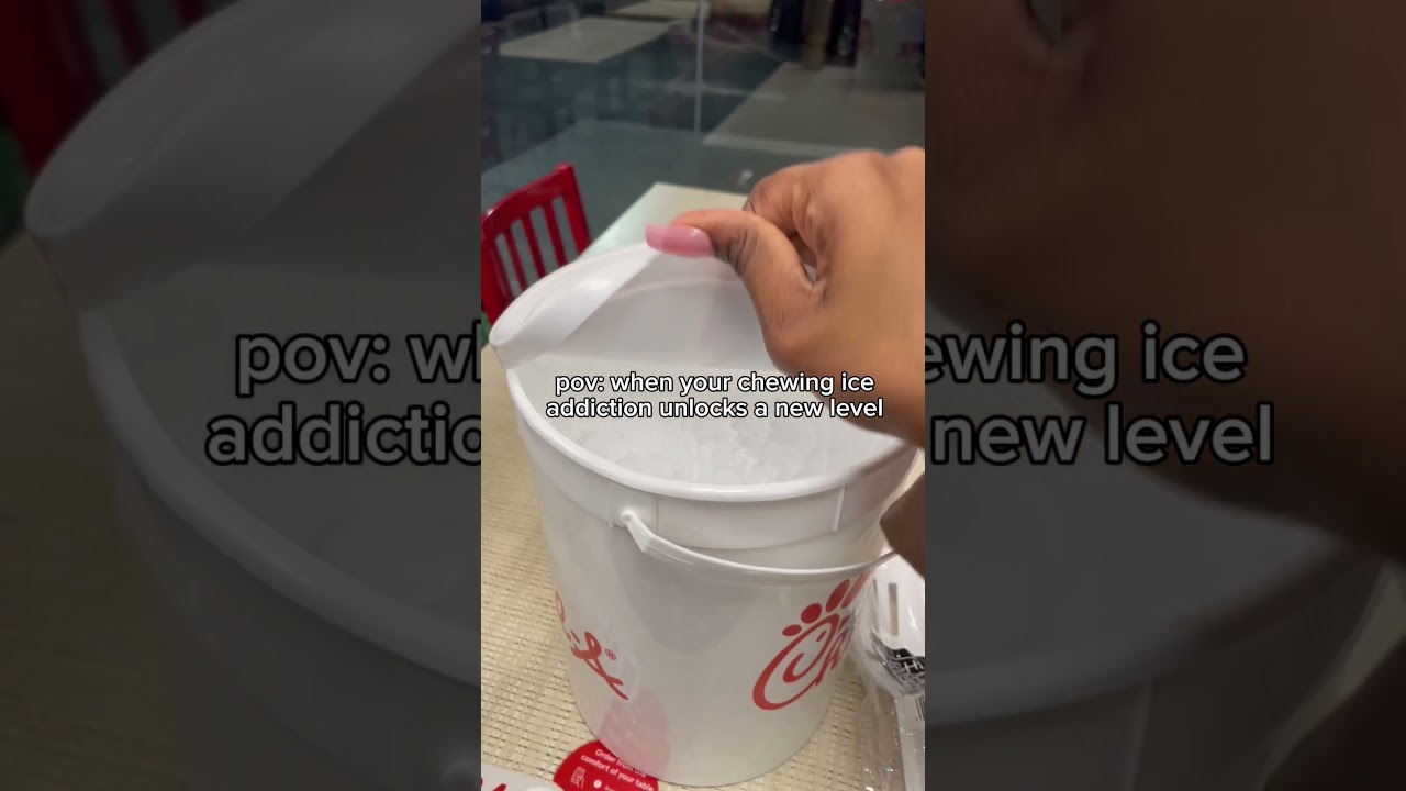 When your chewing ice addiction hits a new level 😭 