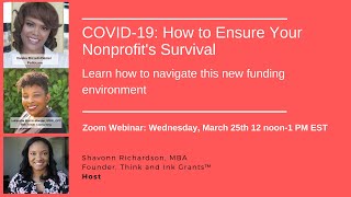 "COVID-19: How to Ensure Your Nonprofit's Survival"
