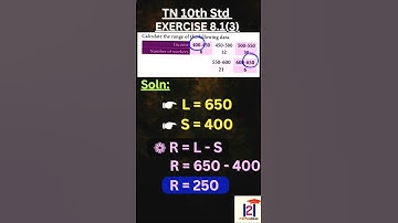 TN Samacheer 10 Maths New Syllabus Statistics and Probability Exercise 8.1 Sum 3 #class10#maths