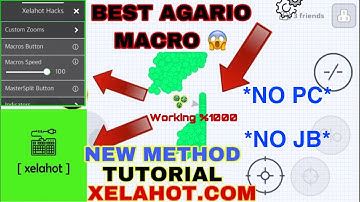 TUTORIAL AGAR.IO MACRO *NEW UPDATE* No pc no jb %100work on all #iOS , شرح جديد مايكرو بدون كمبيوتر