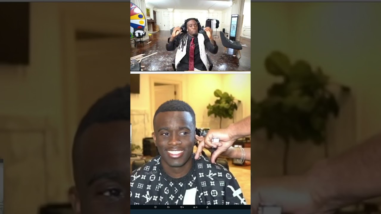 Chat shows Kai Cenat how CHOPPED he's gonna look when Lebron James cuts his hair 🤣 😂