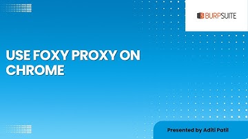 Use Foxy proxy on Chrome