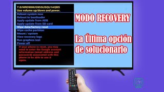 Reparación De Smart Tv En Modo Recovery Master G Mga 4200