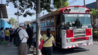 Buses in San Salvador, El Salvador 2024 - autobuses en san salvador