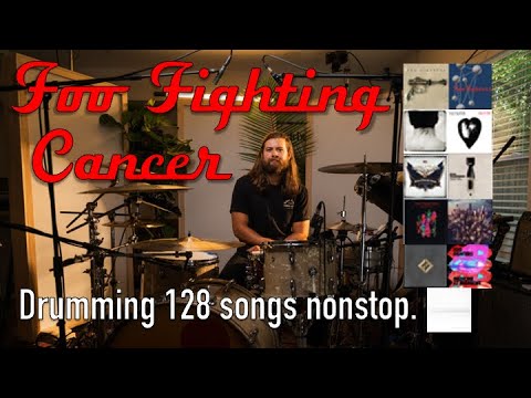 FOO FIGHTING CANCER - Drumming 128 Foo Fighters Songs in One Take. 9 hours. Nonstop. - FULL STREAM