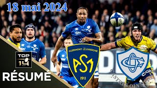 TOP 14 : Résumé partie ASM Clermont vs  Castres Olympique Rugby : J23 - Saison 2023/2024