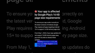Prepare Your Apps for Google Play’s 16 KB Requirement(Flutter & Android Developers)#flutter #android