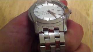 Gucci Watch 5500 XL Men's Stainless Steel Authentic