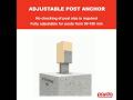 Pryda Adjustable Post, fully adjustable for posts from 90-150mm