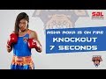 Super boxing league sbl  asha roka is on fire  full fight  knockout  7 seconds