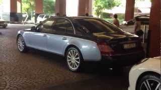 light blue/dark blue Maybach 57S