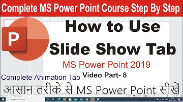 how to use slideshow in powerpoint