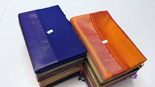 Weaving mistake Plain soft silk handloom sarees | free shipping | Varnaa Sirumugai screenshot 4