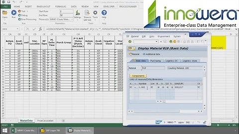 MM41 - Create Material & Right From Excel