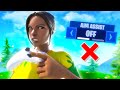 I played Fortnite on controller WITHOUT aim assist...