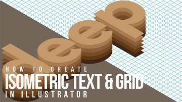 Illustrator Tutorial: How to create Isometric text & Isometric grid in illustrator