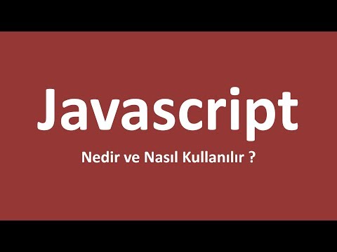 Video: JavaScript'i nasıl düzenlersiniz?