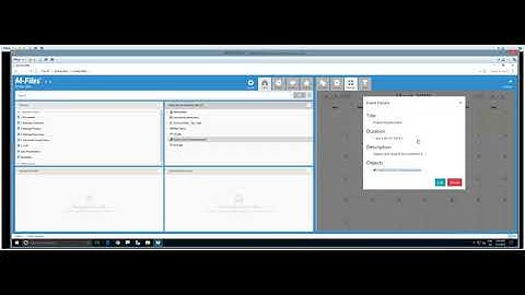 Mfiles avalia calendar