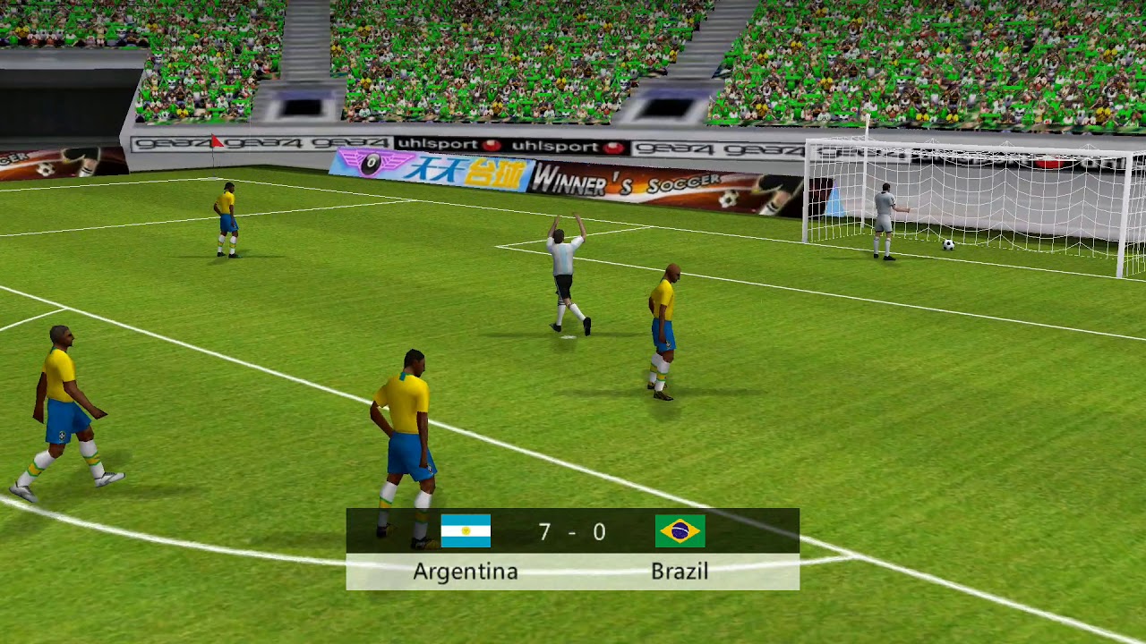 Argentina vs Brazil football match #Android gameplay HD ...