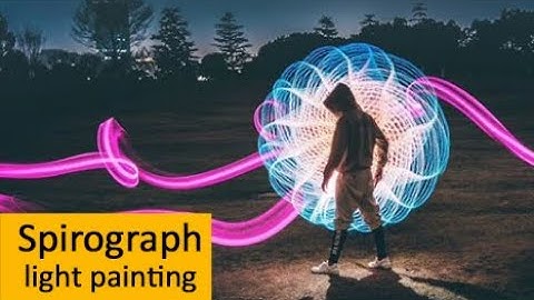 Spirograph light painting with Magilight