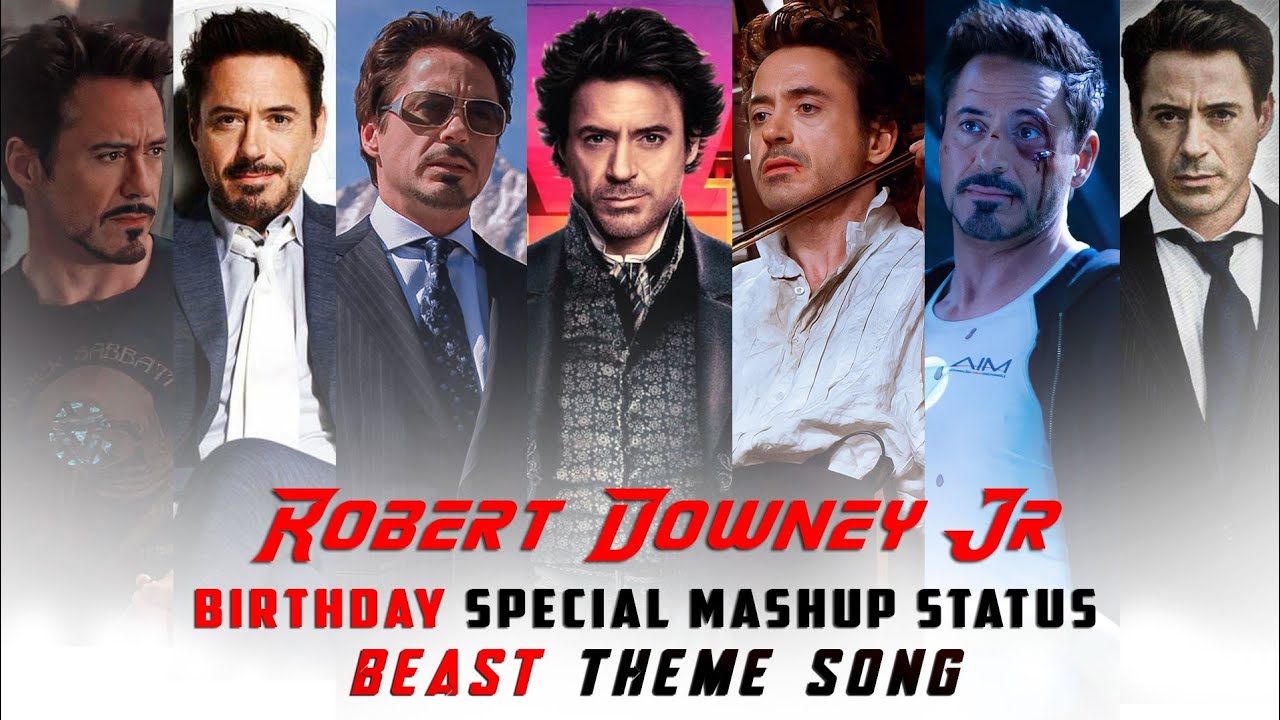 Robert Downey Jr  Birthday Special Tamil Mashup Whatsapp Status   Beast Theme Song  KD STUDIOS