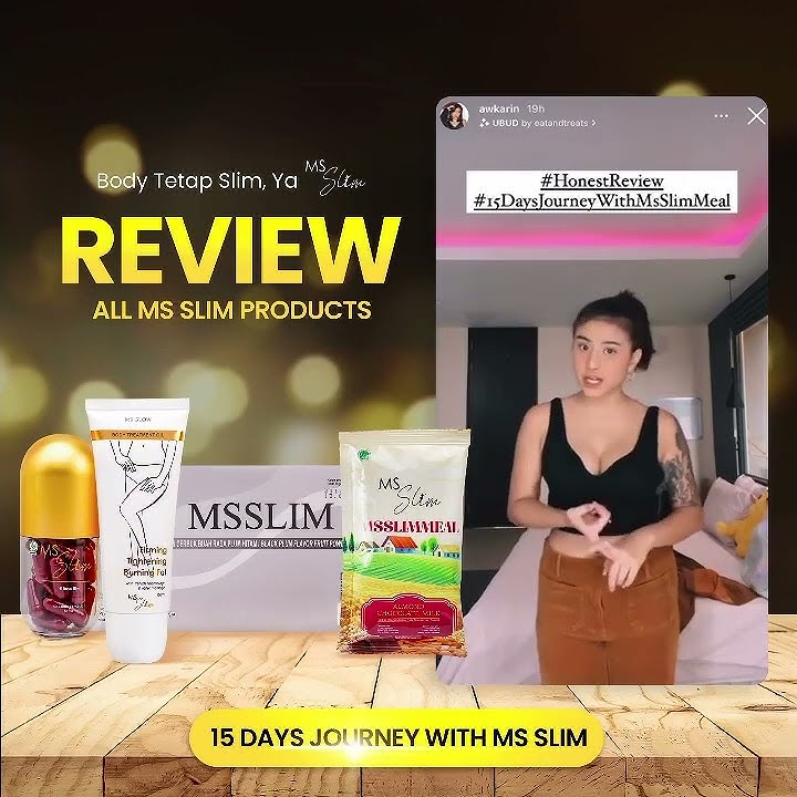 MS SLIM BY MS GLOW minuman pelangsing