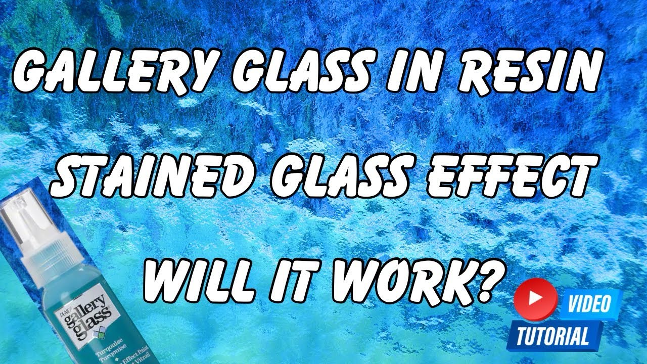 Gallery Glass Testing to See if it Will Work With Resin YouTube