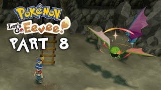 POKEMON LET'S GO EEVEE & PIKACHU Walkthrough Gameplay Part 8 - FIRST SHINY & ROCK TUNNEL