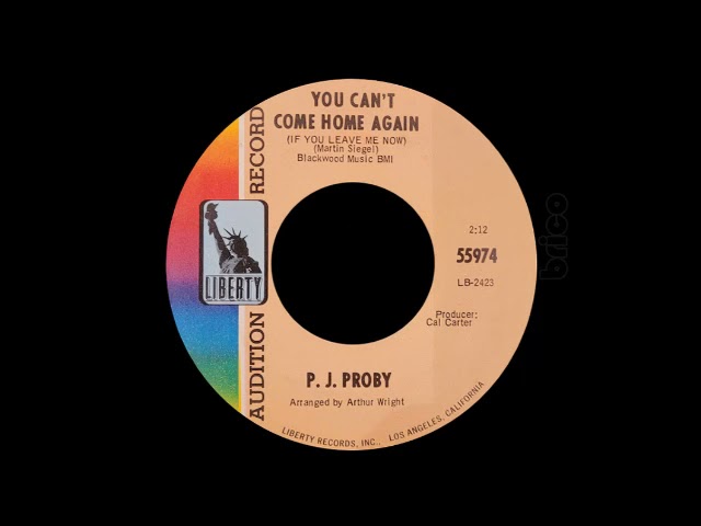 P.J. Proby - You Can't Come Home Again