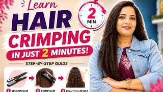 ✨ Crimping Hair Tutorial | Professional Styling Training ✨ #viral #video #haircrimper #learning g