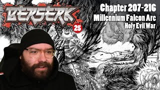 Let's Read BERSERK! Volume 25, Chapters 207-216 - Millennium Falcon: Holy Evil War | Blind Reaction