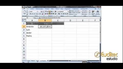 Sumar celdas de distintas hojas en Excel