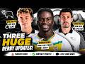 Derby County's HUGE Transfer Day! New Striker Target, Batth Update & Academy News! 🐏🔥