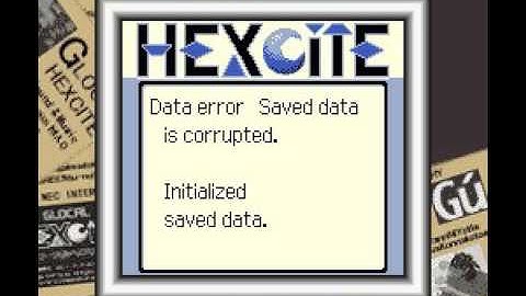 Unused Game Content Hexcite The Shapes of Victory SGB Data Error