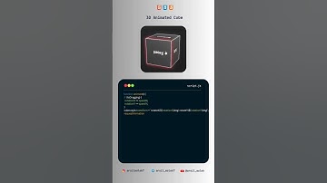 3D Cube with animation #coding #codeharmony #javascripting #ai #css #webdevelopment