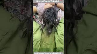 Quick Hairstyle Tutorial For A Sharp Finish 