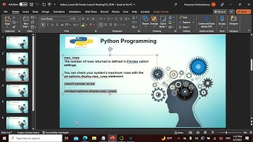 Python L103 in English, This video explains PANDA Lesson 3,Non Tech People can understand well.