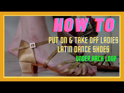 How To Wear Ladies' Latin Dance Shoes - Style 1