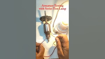 Mixer Grinder Armature Testing with Series Test Lamp | Easy DIY Repair #shorts #viral #short