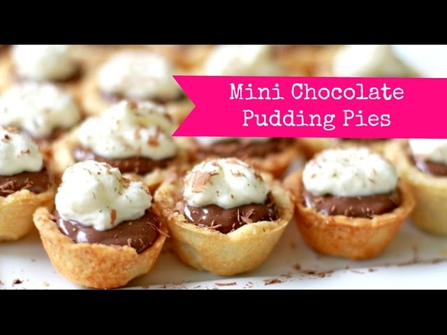 Cute Food: Mini Chocolate Pudding Pies | Divas Can Cook