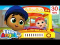 Baby John&#39;s Wheels on the Yellow Bus! | @LittleAngel Kids Songs &amp; Nursery Rhymes
