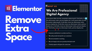 How To Remove Extra Space From Text Editor In Elementor | Imran Sadik