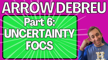 Arrow Debreu First Order Conditions Under Uncertainty EXPLAINED