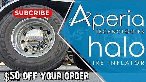 Aperia Technologies Halo truck tire inflation system. Don