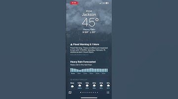 iOS 18.3.1 Weather Animation & Alert: Flood Warning & Heavy Rain