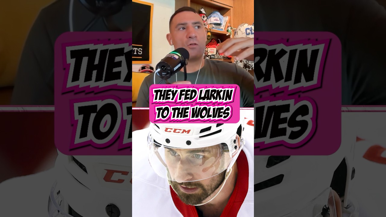 Did the Red Wings throw Dylan Larkin to the wolves for their home opener?