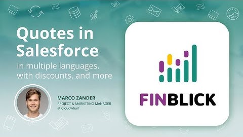 How to Create Quotes in Salesforce | Finblick App Demo (Quoting Only)