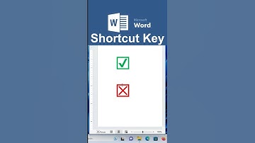 Shortcut key to get ✅ & ❌ symbol in MS word| #youtubeshorts #shortcut #computertricks #msword