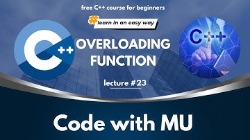 Function Overloading in C++ in Hindi/Urdu | How to Overload Functions in C++ | C++ Full Course