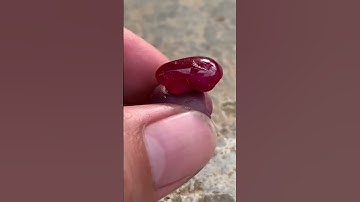 Ruby huyết kính đang chuẩn bị hoàn thiện #nhactreremix #daruby #ruby #gemstone